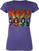 T-Shirt Kiss Logo, Faces & Icons Purple S Ladies T-Shirt