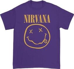 T-shirt Nirvana Yellow Happy Face Purple M T-shirt