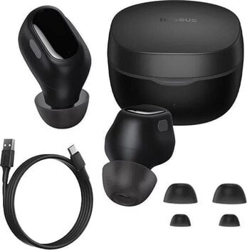 Juhtmeta kõrvasisesed kõrvaklapid Baseus Bowie WM01 Black Juhtmeta kõrvasisesed kõrvaklapid - 1