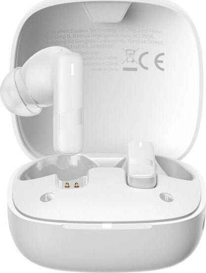 Juhtmeta kõrvasisesed kõrvaklapid Baseus Bowie E20 White Juhtmeta kõrvasisesed kõrvaklapid