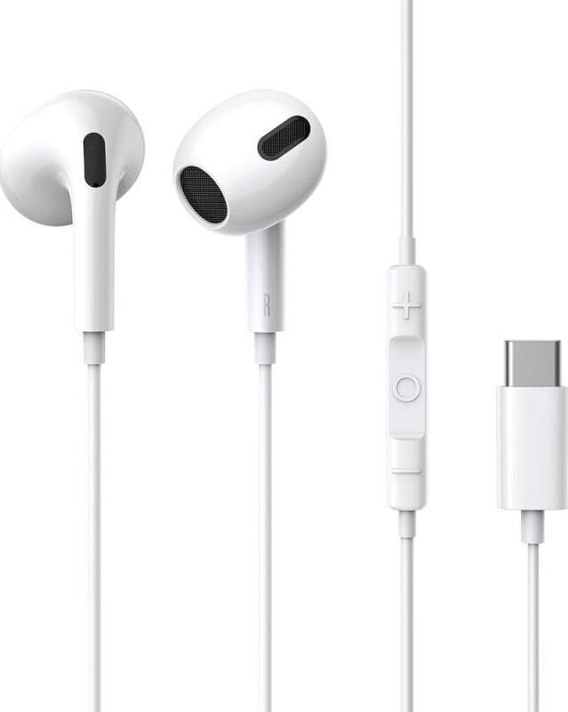 In-Ear Headphones Baseus Encok C17 USB-C White In-Ear Headphones