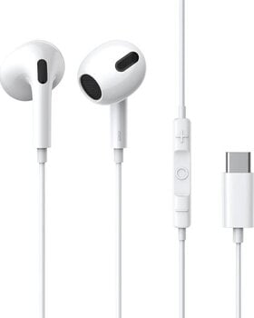In-Ear Headphones Baseus Encok C17 USB-C White In-Ear Headphones - 1
