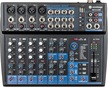 Mesa de mezclas Revoltage MX12-USB Mesa de mezclas - 1
