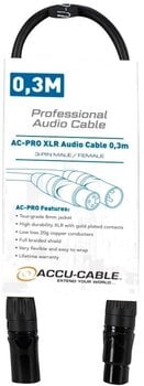 Микрофонски кабл Accu Cable AC-PRO 0,3 m Микрофонски кабл - 1