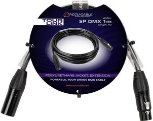 Кабел DMX осветление Accu Cable Tour Link 5P DMX 1 m Директен - Директен Кабел DMX осветление