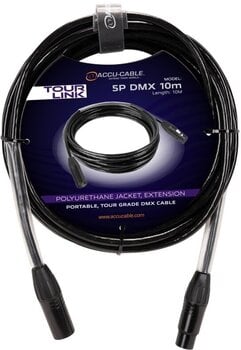 Kábel DMX fényekhez Accu Cable Tour Link 5P DMX 10 m Egyenes - Egyenes Kábel DMX fényekhez - 1