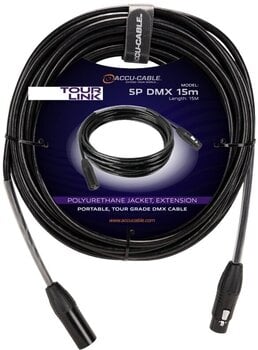 Kábel DMX fényekhez Accu Cable Tour Link 5P DMX 15 m Egyenes - Egyenes Kábel DMX fényekhez - 1