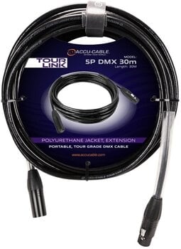 Kábel DMX fényekhez Accu Cable Tour Link 5P DMX 30 m Egyenes - Egyenes Kábel DMX fényekhez - 1