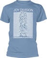 Joy Division Unknown Pleasures White On Blue Light Blue M Camiseta de manga corta