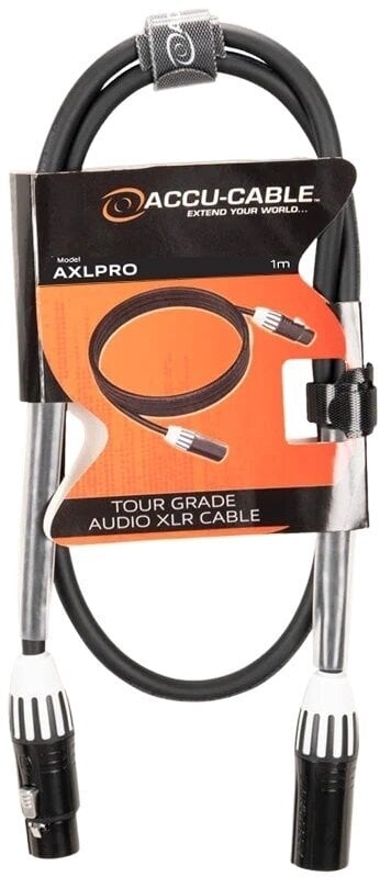 Mikrofonski kabel Accu Cable AXLPRO 1 m Mikrofonski kabel