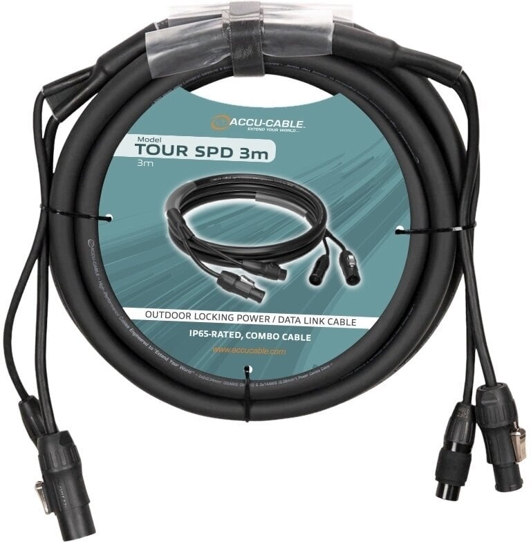 DMX-Kabel Accu Cable Tour SPD 5 m Gerade Klinke - Gerade Klinke DMX-Kabel