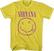 T-Shirt Nirvana Pink Happy Face Yellow M T-Shirt