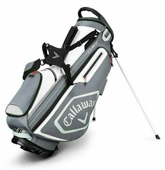 Golfbag Callaway Chev Titanium/White/Silver Stand Bag 2019 - 1