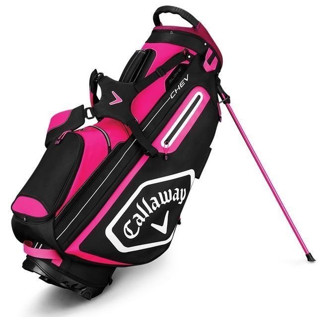 Geanta pentru golf Callaway Chev Pink/White/Black Stand Bag 2019