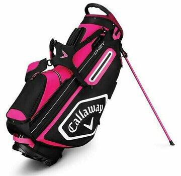 Bolsa de golf Callaway Chev Pink/White/Black Stand Bag 2019 - 1
