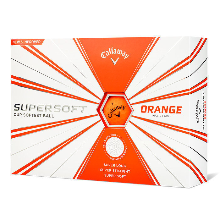 Golfový míček Callaway Supersoft Golf Balls 19 Matte Orange 12 Pack