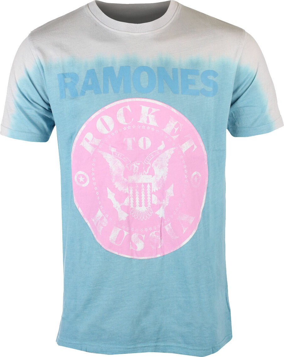 T-Shirt Ramones Rocket To Russia (Wash Collection) Blue 2XL T-Shirt