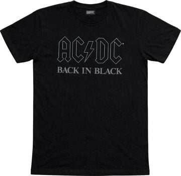 T-Shirt AC/DC Back In Black Black L T-Shirt - 1