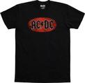AC/DC Oval Logo Vintage Black M T-särk