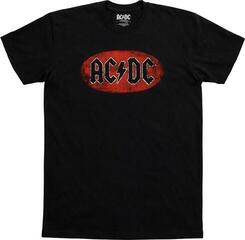 Πουκάμισο AC/DC Oval Logo Vintage Black 2XL Πουκάμισο