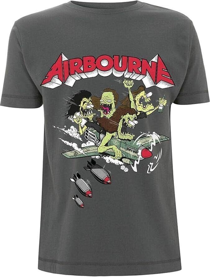 T-Shirt Airbourne Nitro Grey 2XL T-Shirt
