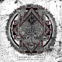 LP Infernal Angels - Shrine Of Black Fire (Limited Edition) (Opaque White /Black Splatter Coloured) (LP)