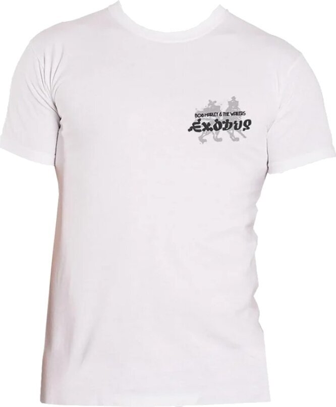 T-Shirt Bob Marley Exodus Tracklist (Back Print & Hi-Build) White L T-Shirt