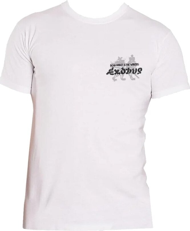 T-Shirt Bob Marley Exodus Tracklist (Back Print & Hi-Build) White XL T-Shirt