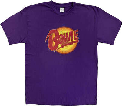 T-Shirt David Bowie Vintage Diamond Dogs Logo Purple M T-Shirt - 1