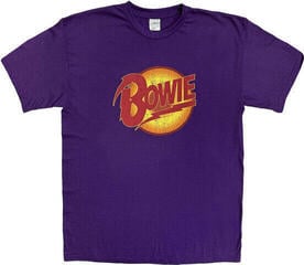 T-Shirt David Bowie Vintage Diamond Dogs Logo Purple L T-Shirt