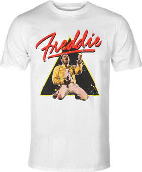Camiseta de manga corta Freddie Mercury Triangle White L Camiseta de manga corta - 1