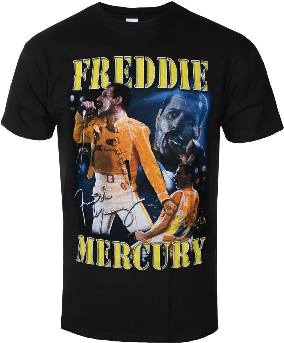 T-Shirt Freddie Mercury Live Homage Black L T-Shirt