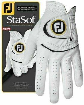 Rękawice Footjoy StaSof Mens Golf Glove Pearl LH ML - 1