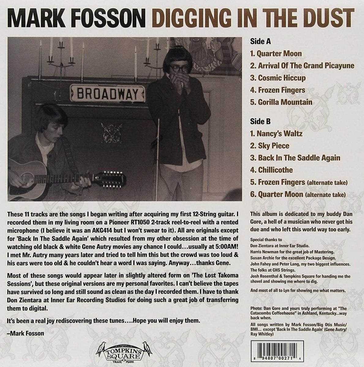 LP ploča Mark Fosson - Digging In The Dust (LP)