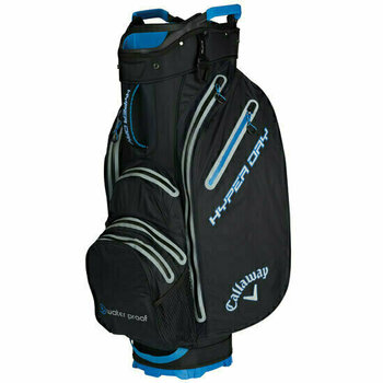 Чантa за голф Callaway Hyper Dry Black/Royal/Silver Cart Bag 2019 - 1