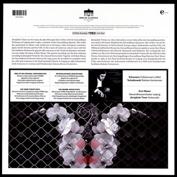 Hanglemez Tchaikovsky & Schumann & Timm - Schumann: Cellokonzert A-Moll/Tschaikowski: Rokoko (LP) - 1