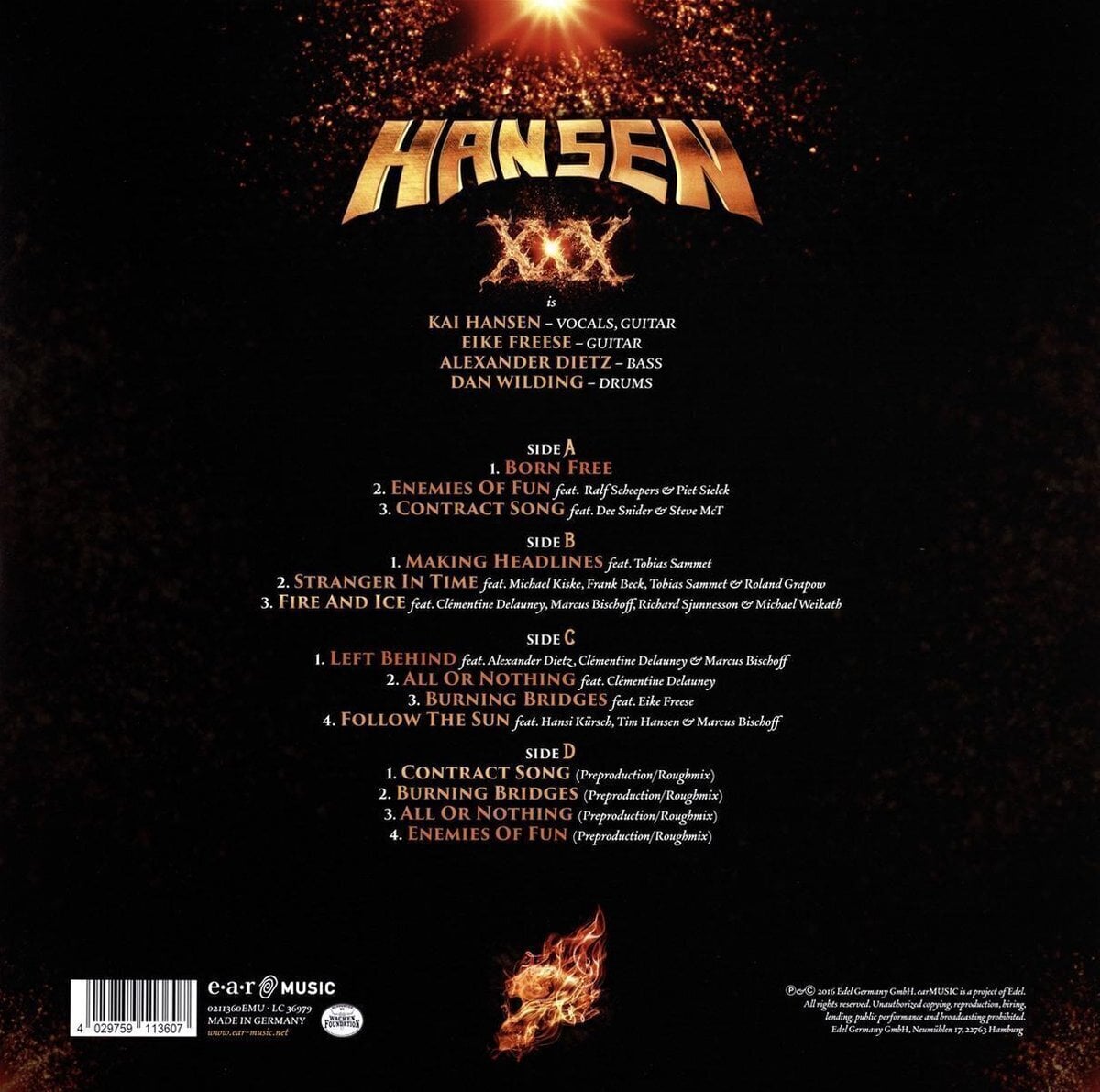 Disque vinyle Hansen & Friends - XXX (2 LP)
