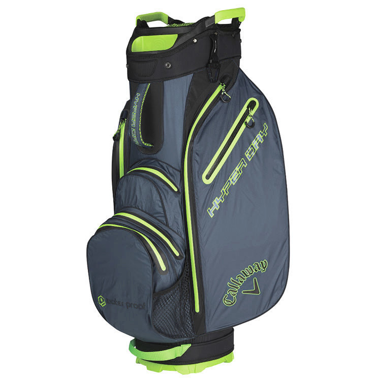 Golf torba Cart Bag Callaway Hyper Dry Titanium/Black/Green Cart Bag 2019