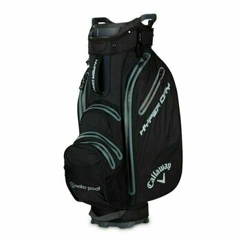 Чантa за голф Callaway Hyper Dry Black/Titanium/Silver Cart Bag 2019 - 1