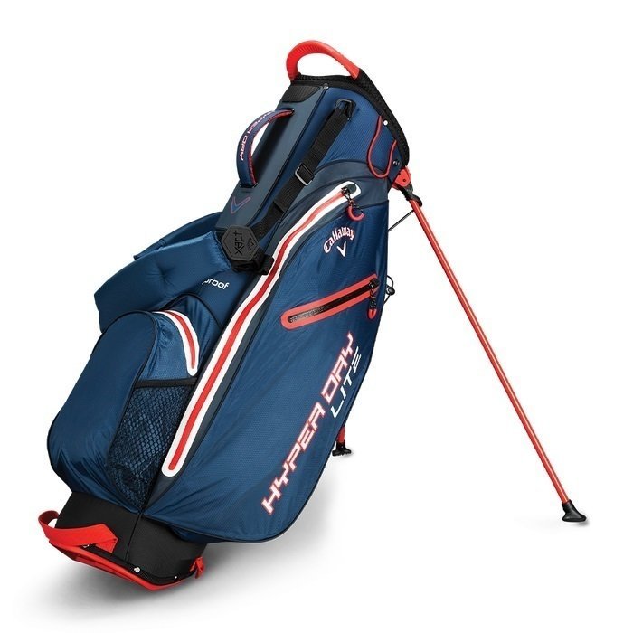 Geanta pentru golf Callaway Hyper Dry Lite Double Strap Navy/Titanium/Orange Stand Bag 2019