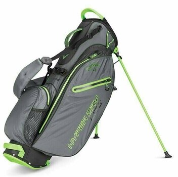 Golfmailakassi Callaway Hyper Dry Lite Double Strap Titanium/Black/Green Stand Bag 2019 - 1