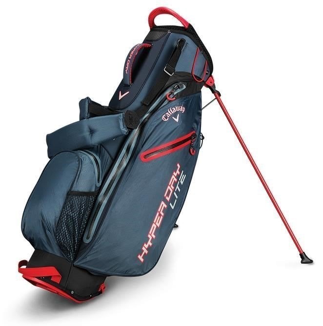 Чантa за голф Callaway Hyper Dry Lite Double Strap Titanium/Black/Red Stand Bag 2019