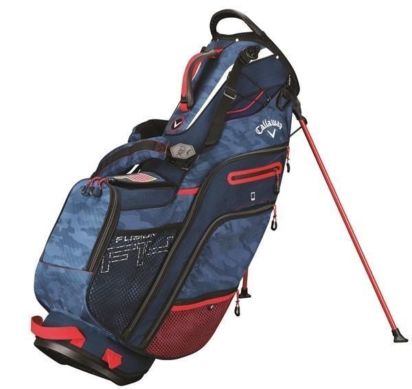 Golf torba Callaway Fusion 14 Navy Camo/Red/White Stand Bag 2019