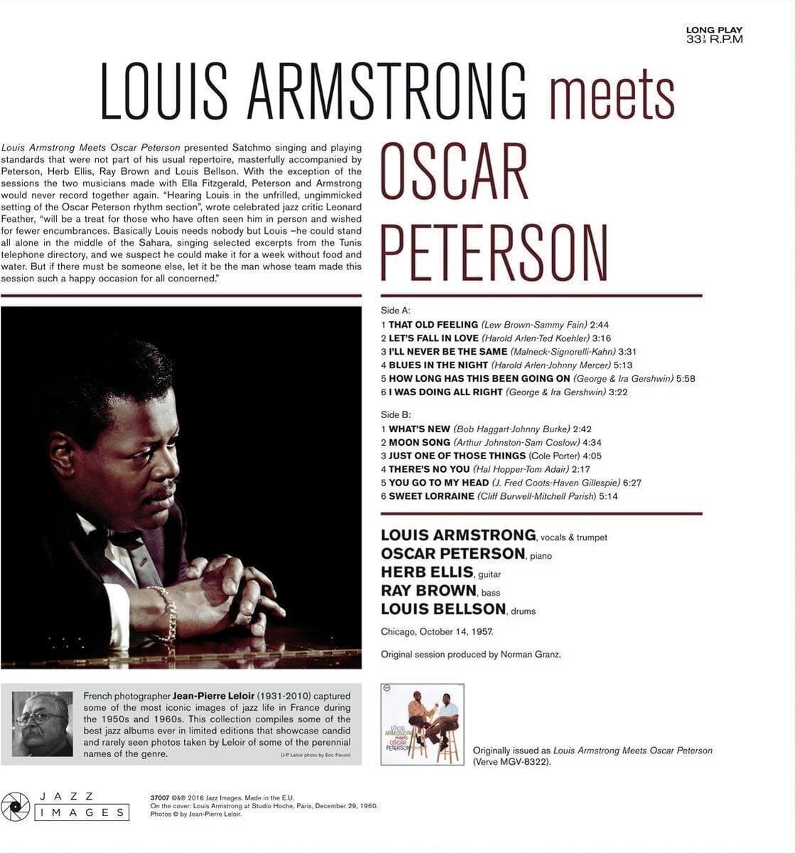 Disque vinyle Louis Armstrong & Oscar Peterson - Louis Armstrong Meets Oscar Peterson (Deluxe Edition) (180 g) (LP)