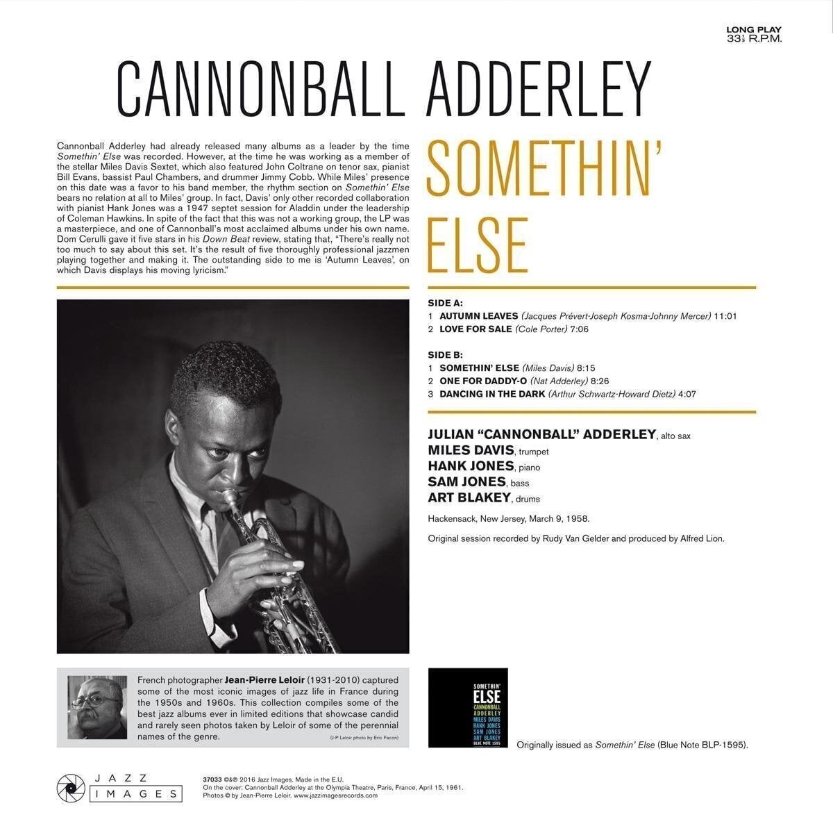 Disque vinyle Cannonball Adderley - Somethin' Else (Deluxe Edition) (180 g) (LP)