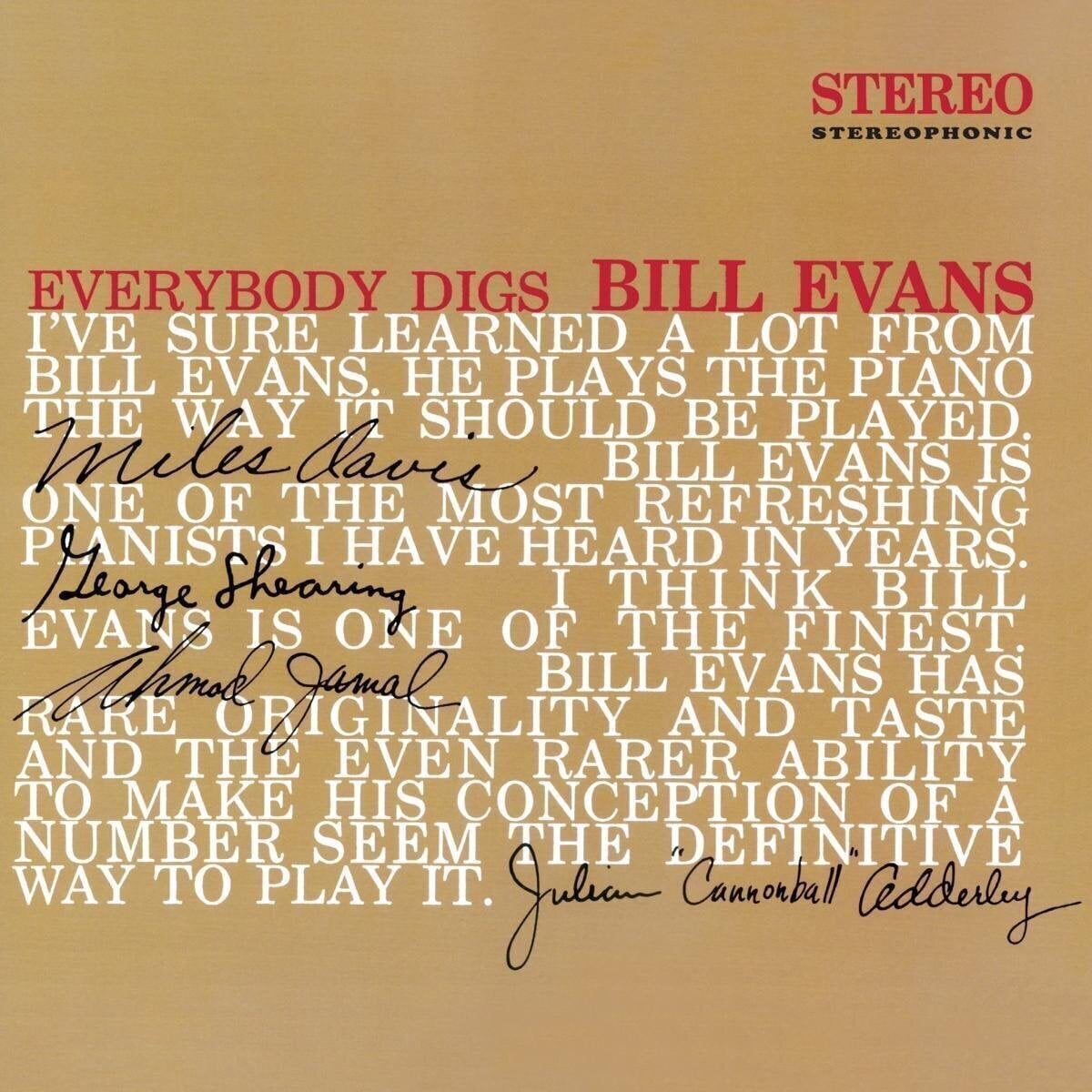Disco in vinile Bill Evans - Everybody Digs Bill Evans (Limited Edition) (Red Coloured) (180 g) (LP)