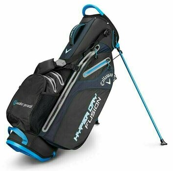 Geanta pentru golf Callaway Hyper Dry Fusion Black/Royal/Silver Stand Bag 2019 - 1