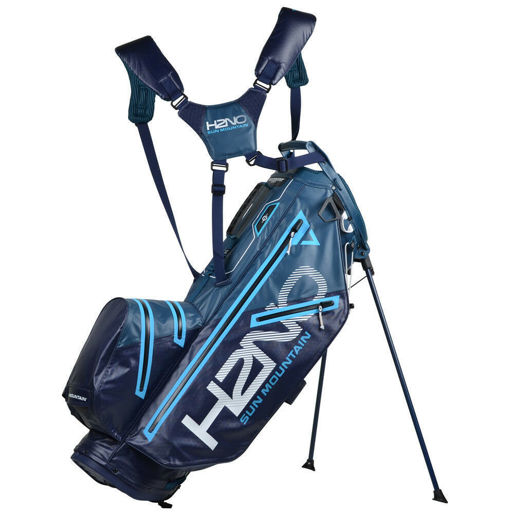 Stand Bag Sun Mountain H2NO 14-Way Waterproof Hydro/Navy/Ice Stand Bag 2019