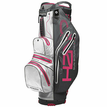 Golf Bag Sun Mountain H2NO Lite Steel/White/Pink Cart Bag 2019 - 1