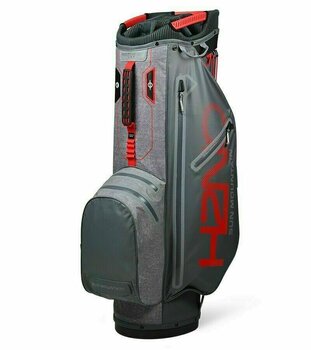 Golf Bag Sun Mountain H2NO Superlite Gunmetal/Space Gray/Red Cart Bag 2019 - 1
